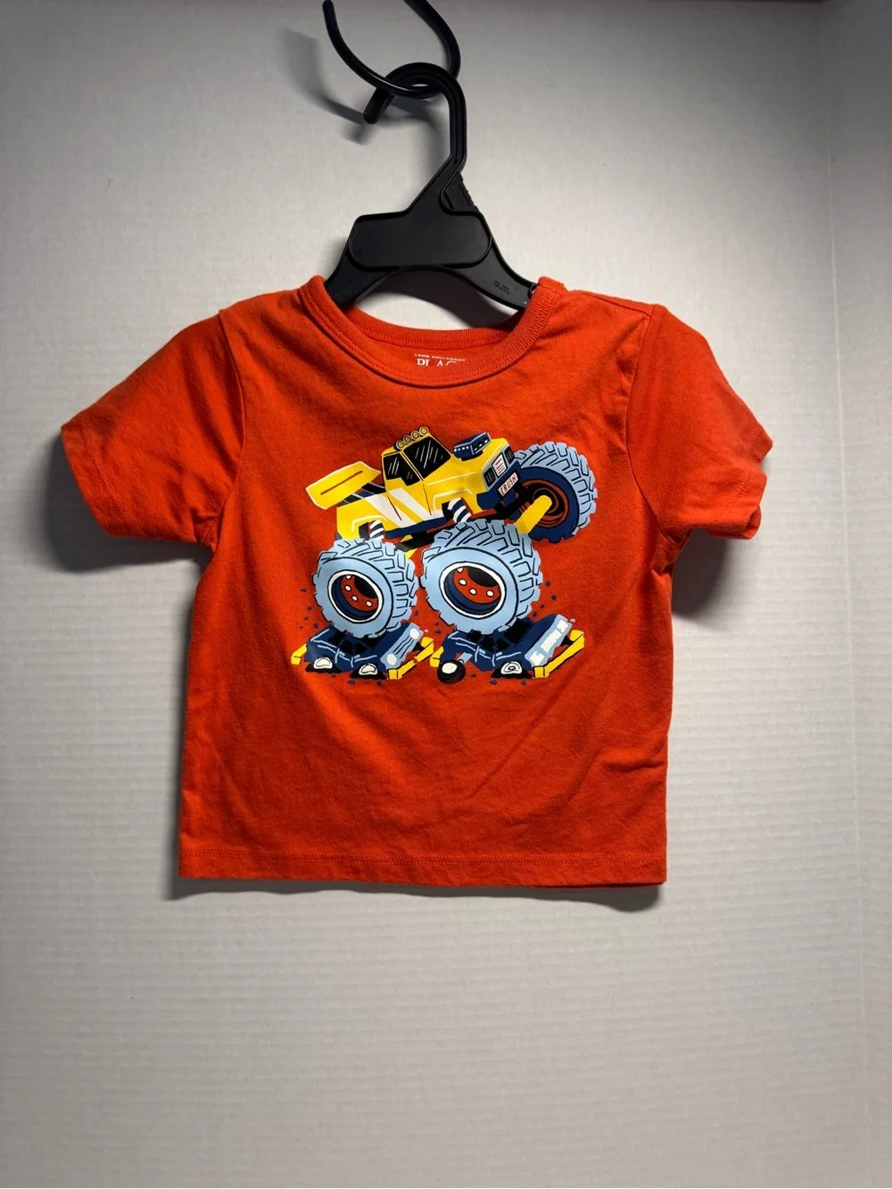 Kids Orange/ Rusty Monster Truck Tee - The Children’s Place 18-24 M Boys